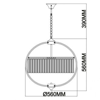 Подвесная люстра MW-Light 498015705