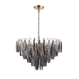Каскадная люстра Stilfort Florin 1021/03/18P, 18×E14 по 40 Вт, золотой/прозрачный