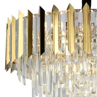 Каскадная люстра Stilfort Amman 1024/03/08P, 8×E14 по 40 Вт, золотой/прозрачный