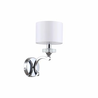 Бра Stilfort Lordi 1040/09/01W, E14, 40 Вт, хром/белый, классический стиль
