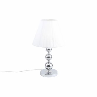 Настольная лампа Stilfort Nifty 1042/09/01T, E14, 40 Вт, хром/белый