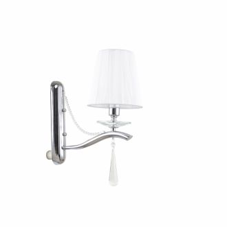 Бра Stilfort Nifty 1042/09/01W, E14, 40 Вт, хром/белый, классический стиль