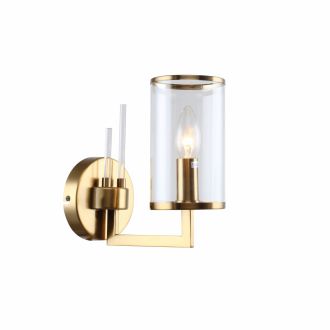 Бра Stilfort Vase 1046/05/01W, E14, 40 Вт, золотой/прозрачный