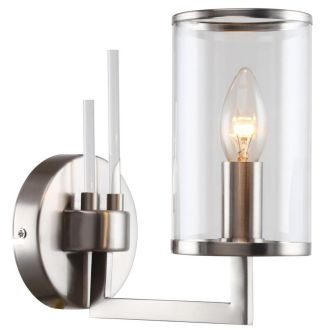 Бра Stilfort Vase 1046/11/01P, E14, 40 Вт, никель/прозрачный