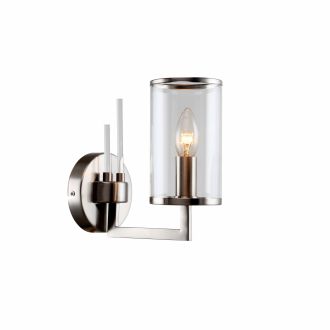 Бра Stilfort Vase 1046/11/01W, E14, 40 Вт, хром матовый/прозрачный