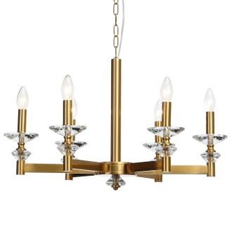 Подвесная люстра Stilfort Albert 1048/03/06P, 6×E14 по 40 Вт, золотой