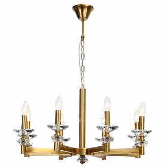Подвесная люстра Stilfort Albert 1048/03/08P, 8×E14 по 40 Вт, золотой