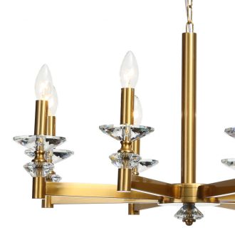 Подвесная люстра Stilfort Albert 1048/03/08P, 8×E14 по 40 Вт, золотой