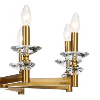 Подвесная люстра Stilfort Albert 1048/03/08P, 8×E14 по 40 Вт, золотой