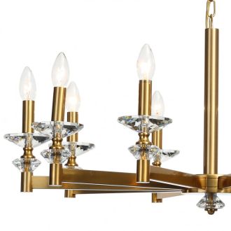 Подвесная люстра Stilfort Albert 1048/03/10P, 10×E14 по 40 Вт, золотой