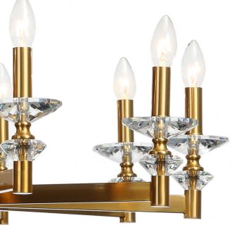 Подвесная люстра Stilfort Albert 1048/03/10P, 10×E14 по 40 Вт, золотой