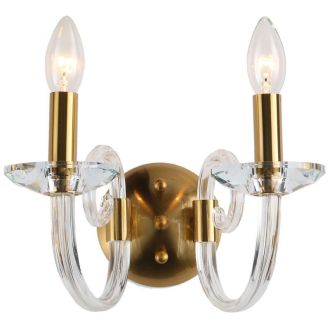 Бра Stilfort Glass 1050/03/02W, 2×E14 по 40 Вт, золотой, классический стиль