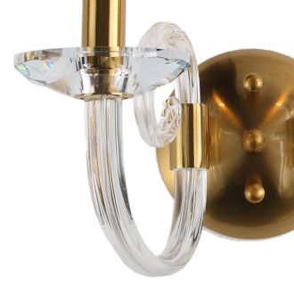 Бра Stilfort Glass 1050/03/02W, 2×E14 по 40 Вт, золотой, классический стиль