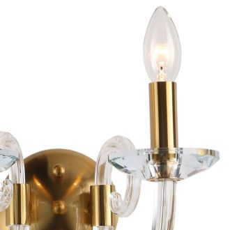 Бра Stilfort Glass 1050/03/02W, 2×E14 по 40 Вт, золотой, классический стиль