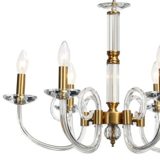 Подвесная люстра Stilfort Glass 1050/03/06P, 6×E14 по 40 Вт, золотой