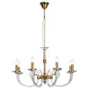 Подвесная люстра Stilfort Glass 1050/03/08P, 8×E14 по 40 Вт, золотой