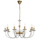 Подвесная люстра Stilfort Glass 1050/03/10P, 10×E14 по 40 Вт, золотой
