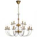 Подвесная люстра Stilfort Glass 1050/03/15P, 15×E14 по 40 Вт, золотой Подвесная люстра Stilfort Glass 1050/03/15P, 15×E14 по 40 Вт, золотой