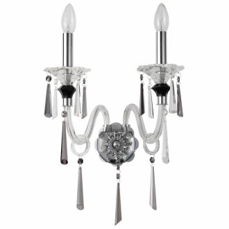 Бра Stilfort Lussi 1052/09/02W, 2×E14 по 40 Вт, хром, классический стиль