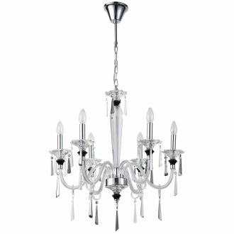 Каскадная люстра Stilfort Lussi 1052/09/06P, 6×E14 по 40 Вт, хром