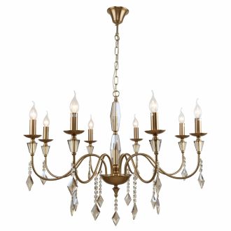 Подвесная люстра Stilfort Grace 1053/05/08P, 8×E14 по 40 Вт, бронзовый