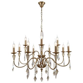 Подвесная люстра Stilfort Grace 1053/05/12P, 12×E14 по 40 Вт, бронзовый