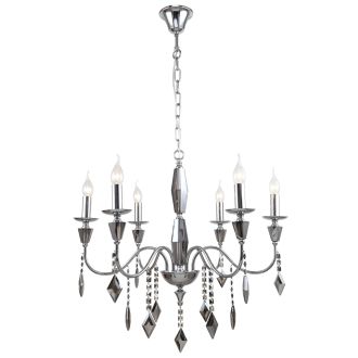 Подвесная люстра Stilfort Grace 1053/09/06P, 6×E14 по 40 Вт, хром