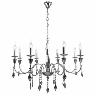 Подвесная люстра Stilfort Grace 1053/09/08P, 8×E14 по 40 Вт, хром