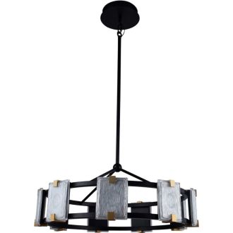 Подвесная люстра Stilfort Crown 2043/02/09P, LED 324 Вт, черный/прозрачный