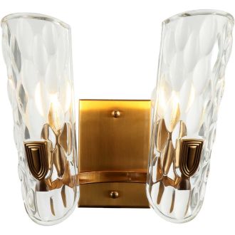 Бра Stilfort Darling 2091/05/02W, 2×E14 по 40 Вт, бронзовый/прозрачный