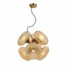 Подвесная люстра Stilfort Roxie 2095/05/06P, 6×G9 по 5 Вт, бронзовый/желтый