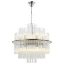Каскадная люстра Stilfort Eclipse 2108/11/13P, 13×G9 по 5 Вт, никель/прозрачный