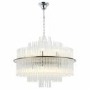 Каскадная люстра Stilfort Eclipse 2108/11/13PL, 13×G9 по 5 Вт, никель/прозрачный