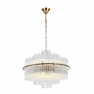 Каскадная люстра Stilfort Eclipse 2108/90/13P, 13×G9 по 5 Вт, бронзовый/прозрачный