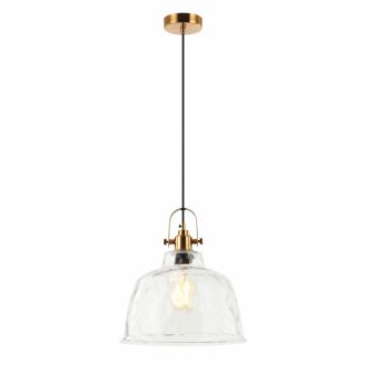 Подвесной светильник Stilfort Bell 2117/00/01PL, E27, 40 Вт, латунный/прозрачный