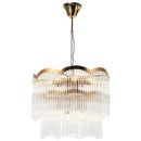 Каскадная люстра Stilfort Seauty 2121/03/12P, 12×E14 по 40 Вт, латунный/прозрачный