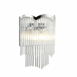Бра Stilfort Seauty 2121/09/01W, 2×E14 по 40 Вт, хром/прозрачный