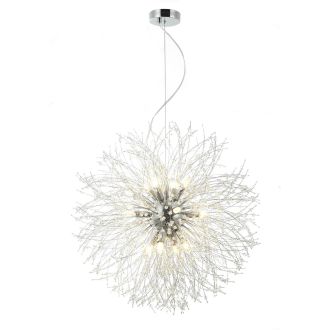 Подвесная люстра Stilfort Salut 2123/09/16P, 16×G9 по 40 Вт, хром/прозрачный
