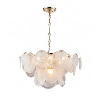 Каскадная люстра Stilfort Elegantly 2139/03/08P, 8×E14 по 40 Вт, золотой