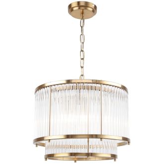 Подвесная люстра Stilfort Two-One 2143/05/04P, 4×E14 по 40 Вт, бронзовый/прозрачный