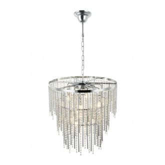Каскадная люстра Stilfort Grandex 2145/09/12P, 12×E14 по 40 Вт, хром