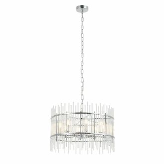 Подвесная люстра Stilfort Sia 2146/09/08P, 8×E14 по 40 Вт, хром/прозрачный