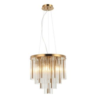 Каскадная люстра Stilfort Style Rain 2147/05/06P, 6×E14 по 40 Вт, бронзовый/серый
