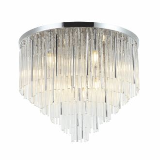 Накладная люстра Stilfort Style Rain 2147/09/09C, 9×E14 по 40 Вт, хром/серый