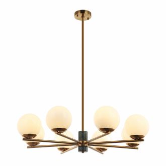Люстра на штанге Stilfort Sharo 2150/05/08P, 8×E27 по 40 Вт, бронзовый
