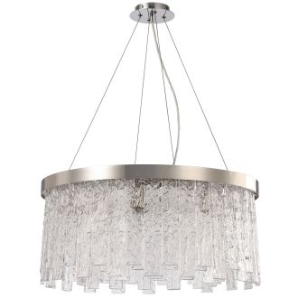 Подвесная люстра Stilfort Frostyle 2155/11/08P, 8×E14 по 40 Вт, никель/прозрачный