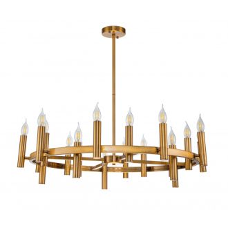 Люстра на штанге Stilfort Leonardo 2156/05/20P, 20×E14 по 60 Вт, бронзовый