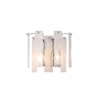 Бра Stilfort Glowice 2157/09/02W, 2×E14 по 40 Вт, хром/белый