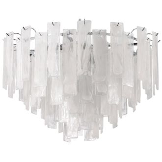Подвесная люстра Stilfort Glowice 2157/09/10P, 10×E14 по 40 Вт, хром/белый