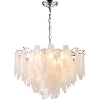 Подвесная люстра Stilfort Glowice 2157/09/10P, 10×E14 по 40 Вт, хром/белый